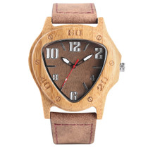 Wooden Watch Quartz Watches Watch Bamboo Wooden Handmade Watch-Brown