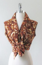 Vintage 50's Miss Hawaii Sleeveless Hawaiian Top Blouse S / M