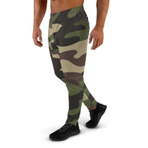 Thowed Bunny Brand Pocket Logo (Camo Green) Men's Joggers