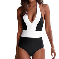 One-Piece Swimsuit Women One Piece Swimsuit Push Up Bandage Swimwear Monokini Bathing Suit bodysuit Color matching
