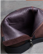 Women Ankle Boots Genuine Leather Black Winter Shoes Women Low Heel Boots Women Chelsea Boot Handmade Leather Martin Boots Brand