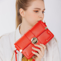 Genuine Leather Handbags for Girls Bag with Chain Leather Shoulder Bag Ladies Handbags Purse Women Bolsa Feminina