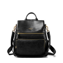 Women Backpacks Genuine Leather Backpack Female Original Travel School Bag Soft Fashion Vintage Shoulder Bags
