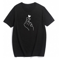 Women Finger Love T Shirt Ladies Casual Summer Loose Tshirt T Shirt Short Sleeve T Shirts For Women Clothing Camiseta Mujer 2020