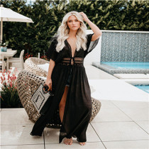 2020 Sexy Beach Dress Swimwear Women Beach Cover Up Cardigan Swimwear Bikini Cover ups Robe Plage Zaful Dress for Beach