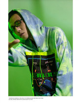 hip hop streetwear Print Tie dyed Hoodie
