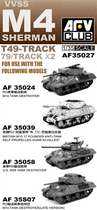AFV Club 1/35 M4 T49 Track Links (2) Kit