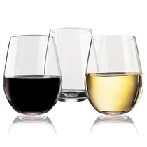 4pc/set Shatterproof/Unbreakable Plastic Wine Glasses