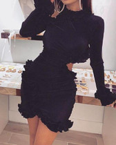 Ruffle Sleeve Bodycon Dress