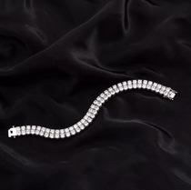 2 Row CZ Diamond Tennis Bracelet