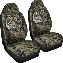 Camo Tiger Car Seat Covers