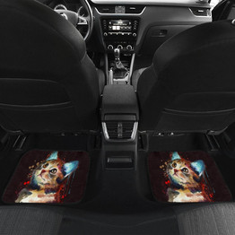 Cat in black Car Floor Mats