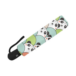 Animal Cartoon Pandas Auto Foldable Umbrella