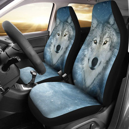 White Wolf Car Seat Covers
