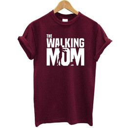 The Walking Mom Printed Women T Shirt Cotton Short Sleeve O-neck Funny Summer Tops Streetwear Tshirt Women Casual Clothes Brand