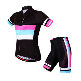 WOSAWE Women Cycling Jerseys and Padded Shorts Set Bike Full Kit Clothing