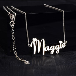 In Your Own Words™ Stainless Steel Custom Name Necklace