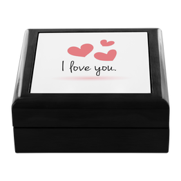 I love you Jewelry and Keepsake Box