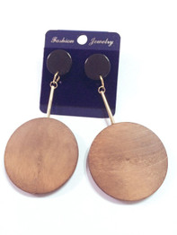 Elegant Wooden Stud Earrings