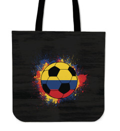 Black BG Colombia Soccer Tote Bag