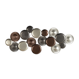 Metal Decorative Wall Decor with Circle Cluster, Muticolor