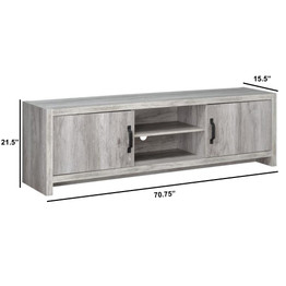 Marvelous driftwood tv console, Gray