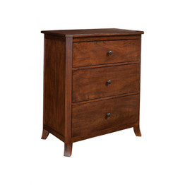 Mahogany Wood Small Chest, Brown