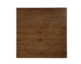 Dual Tone Solid Wood Counter Height Table with Tapered Legs, Brown and Black