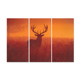 Reindeer Canvas Wall Art 3 Pieces Framed Wall Pictures