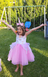 Pink Glitter Unicorn Floral Headband