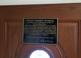 Walt Disney World Inspired Dedication Plaque Replica