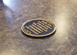 Main Street Here You Leave Today Entranceway Welcome Plaque Inspired Drink Coaster Set of 4 (Disney World Prop Inspired Replica)