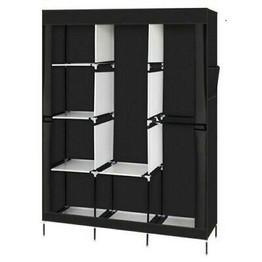 DIY 71" Portable Closet Wardrobe Clothes Rack Storage Organizer with Shelf