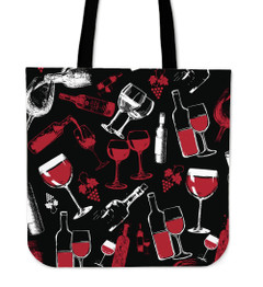 Wine Drawing Tote Bag - wine bestseller