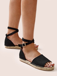 Open Toe Ankle Strap Espadrille Sandals