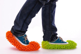 2PCS Clean Slipper Microfiber Lazy Shoes Cover Dust Cleaner Grazing Slippers House Bathroom Floor Cleaning Mop Cloths