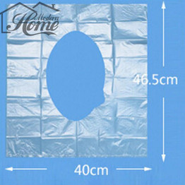 6Pcs Travel Safety Plastic Disposable Toilet Seat Cover WC Mat Waterproof Toilet Pad Bathroom Accessories Biodegradable Sanitary