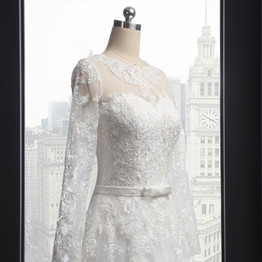 HVVLF Vestido De Noiva 2017 Muslim Wedding Dresses A-line Long Sleeves Appliques Lace Vintage Wedding Gown Bridal Dresses