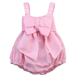Newborn Kids Baby Boy Girls Ruffle Romper Sunsuit Outfits 0-24M