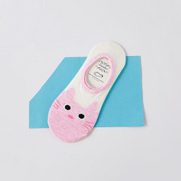 cute kawaii print cat harajuku socks women girl summer cotton korean funny animal happy candy color low cut ankle sock sokken