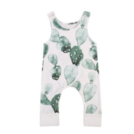 Cute Infant Baby Girl Boy Cactus Romper Jumpsuit Outfit Playsuit Clothing Toddler Boys Girls Print Rompers Casual