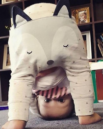 Cute Infant Baby Boys Girls Fox Bottom Harem Pants Leggings Pants Trousers 0-24M