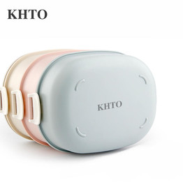 KHTO Container For Food Storage Thermal Lunch Boxs Stainless Steel Japanese Bento Box Portable Picnic With Tableware Set Bag