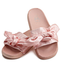 Ribbon Bow Sandals - Pink