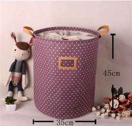 35x45cm Pastoral Laundry Basket With Cover Washing Laundry Bag Hamper Storage Dirty Clothing Bags Toy Storage Bag UIE629