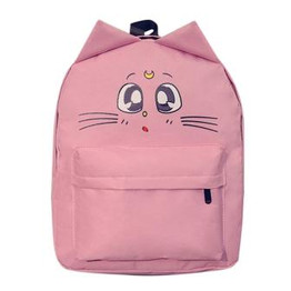 Lovely Cat Printing Backpack Women Canvas Backpack School Bags For Teenagers Ladies Casual Cute Rucksack Bookbags