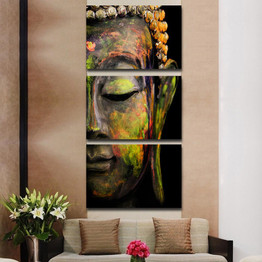 Buddha Painting Wall Art Paintings Picture Paiting Canvas Paints Home Decor Printed Painting Wall Art Picture Unframed 3 Pieces