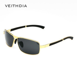 VEITHDIA Aluminum Magnesium Mens Sunglasses Polarized Sun Glasses Male Driving Eyewear Accessories For Men 2490