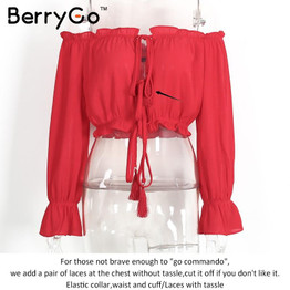 BerryGo Vintage club long dress Two piece set beach summer dress women 2017 new year Off shoulder chiffon red maxi dress vestido