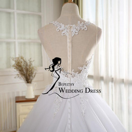 BEPEITHY Ball Gown Vintage Wedding Dress With Pearls Vestido De Novia Princess New Bridal Dresses 2016 Robe De Mariage